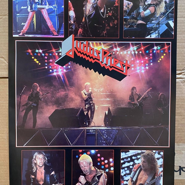 Vintage & Original 1984 Judas Priest 20" x 28" Bi-Rite Poster Unused Rob Halford