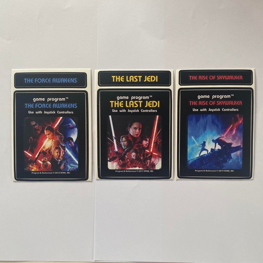 Custom Atari 2600 Star Wars - Sequel Trilogy Video Game Cartridge ...