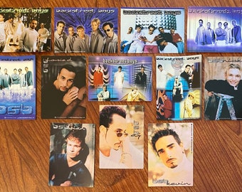 Backstreet Boys Set of 12 2.5&quot; x 3.5&quot; Vending Stickers - 2000 Unused Old Stock