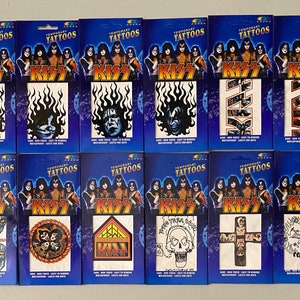 KISS 1998 Reunion Tour Your Choice of 12 Temporary Tattoos