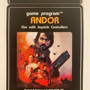 Custom Atari 2600 Star Wars: Andor Video Game Cartridge Label
