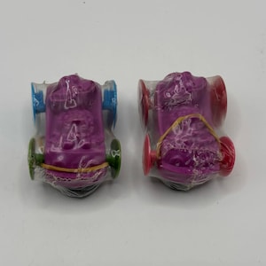 Set de 2 coches de globos Freakies de la década de 1970, juguetes premium de cereales Ralston