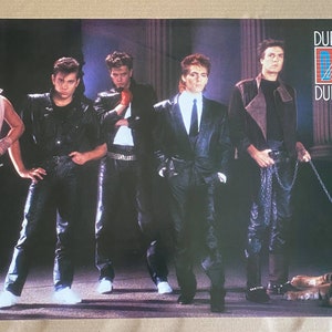 Vintage Original 1984 Duran Duran Ragged Tiger 21" x 32" Bi-Rite Poster Unused