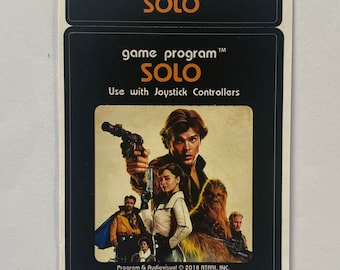 Custom Atari 2600 Star Wars: Solo Video Game Cartridge Label