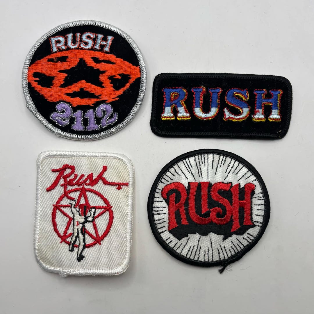Vintage 1980s Lot of 4 Rush Patches - Unused Store Stock - Etsy
