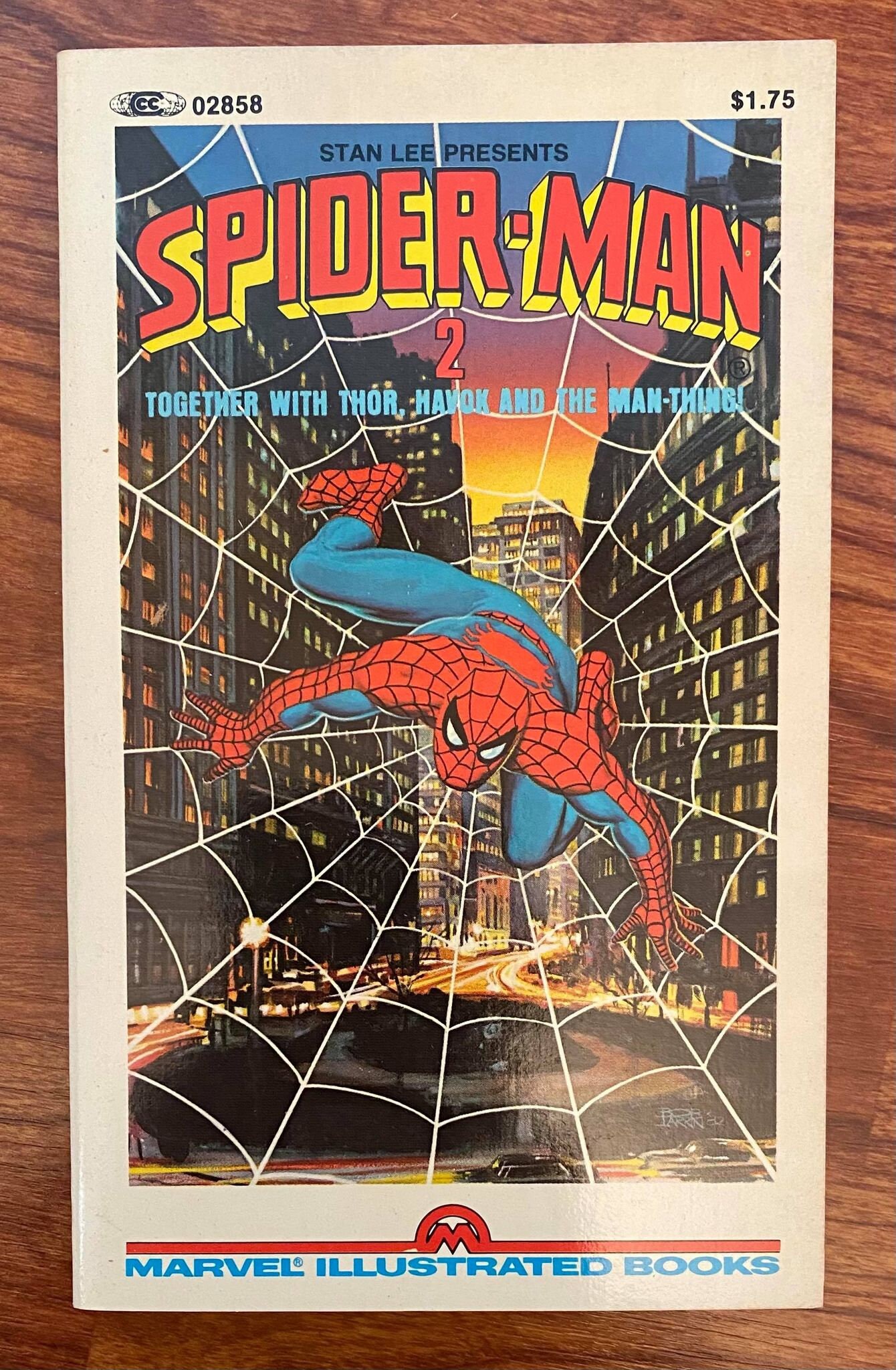 ヴィンテージ マーベル イラストブック スパイダーマン 2 - 1982 - 未 