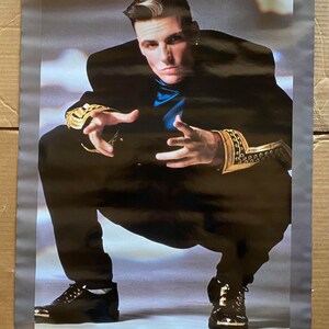 Vintage & Original Vanilla Ice 1990 21&quot; x 32&quot; Poster - New in Plastic Sleeve