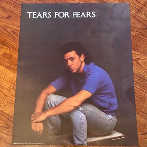 Vintage 1985 Tears For Fears Roland Orzabal 16&quot; x 20&quot; Poster