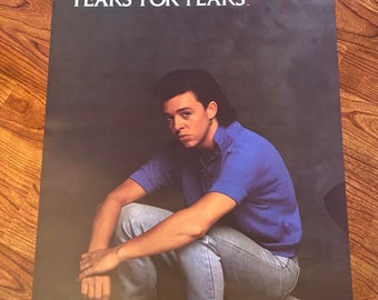 Vintage 1985 Tears For Fears Roland Orzabal 16" x 20" Poster