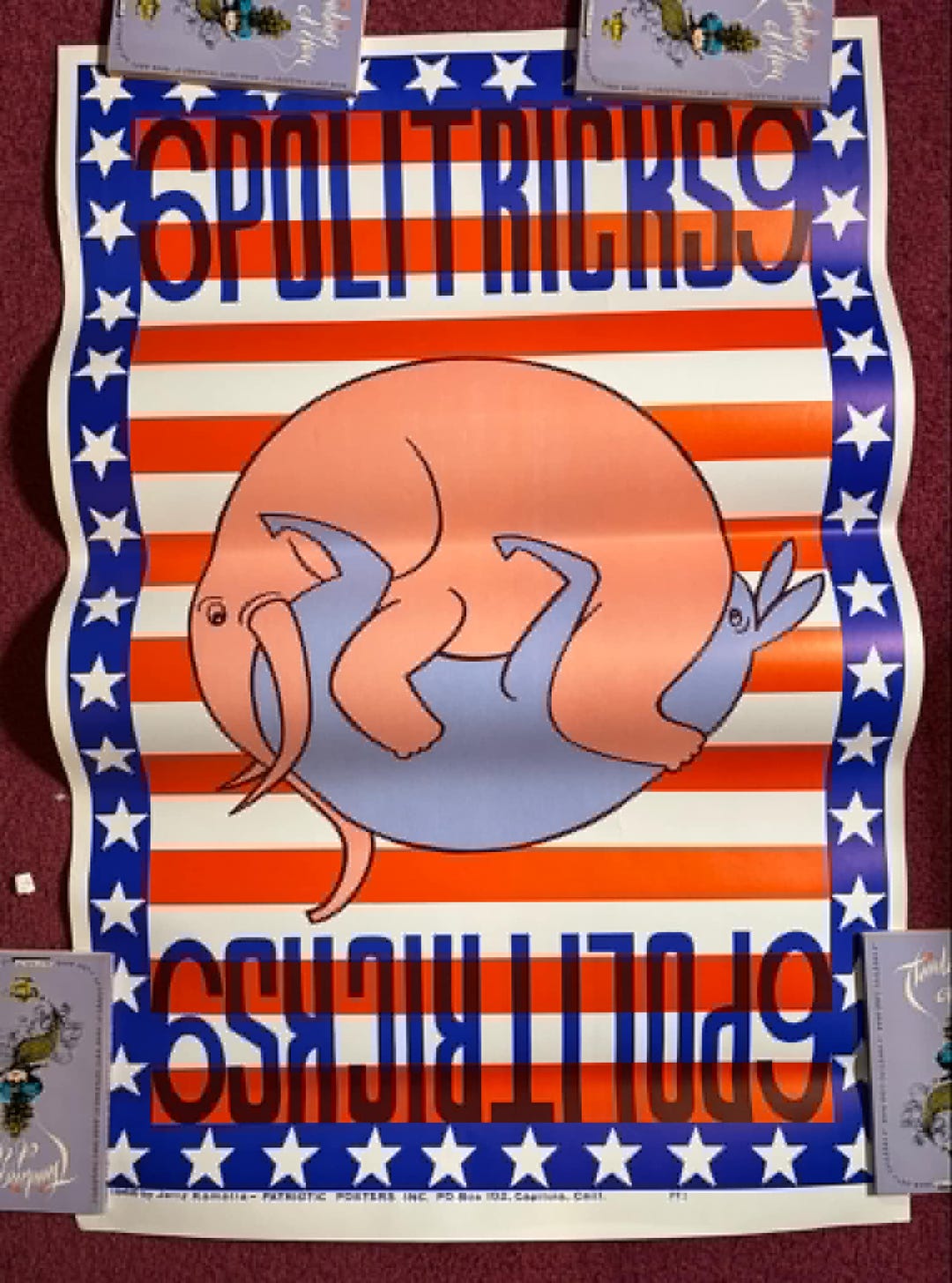 Politricks Game Vintage & Original 1968 Politricks 69 Poster 23x35 Unused - Etsy