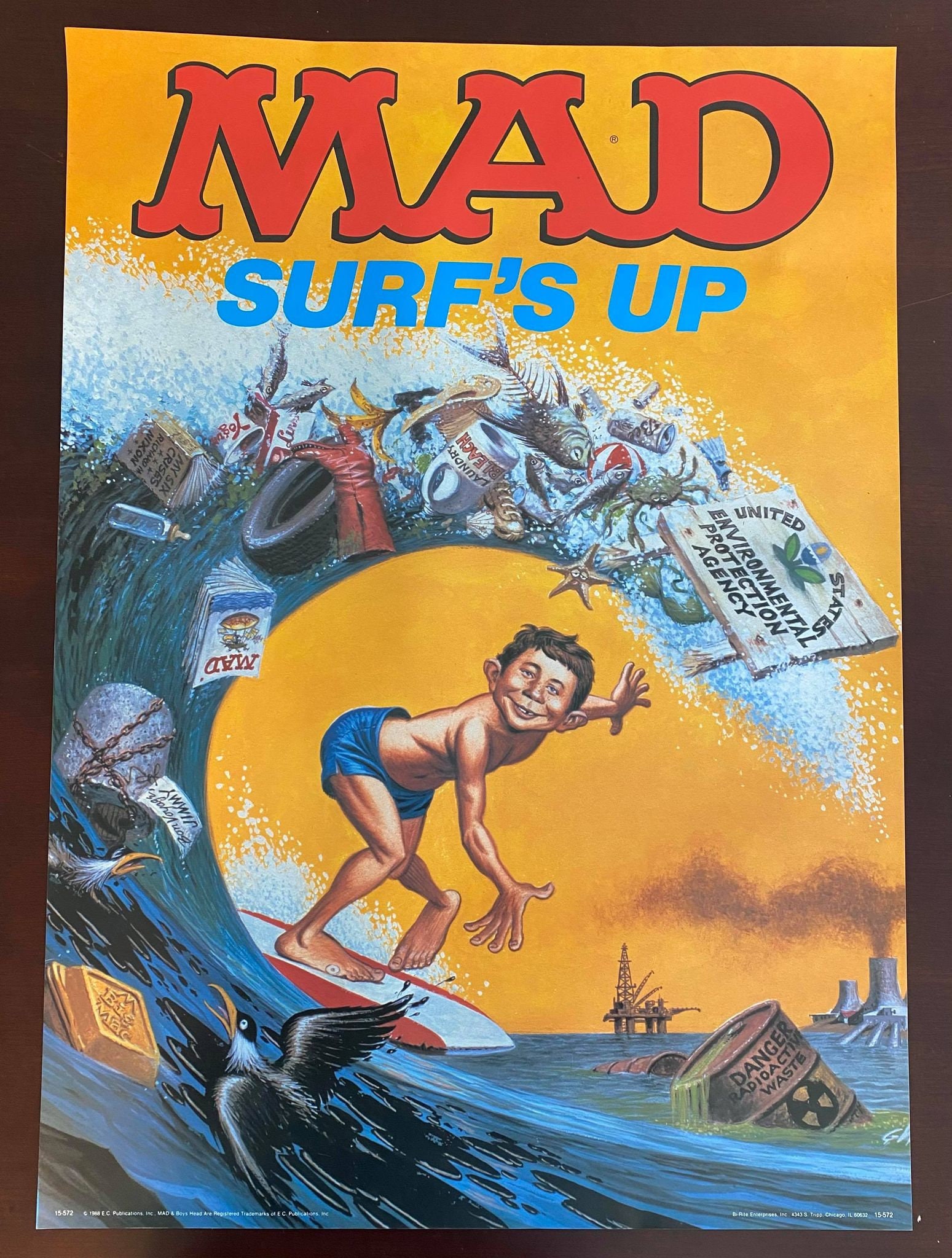 Vintage & Original MAD Magazine Surf's up 1988 20