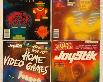 Vintage Joystik Video Game Magazine Lot of 4 Unused & Unread Issues
