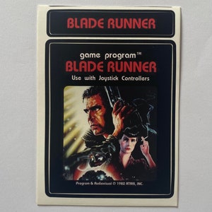 Custom Atari 2600 Blade Runner Video Game Cartridge Label