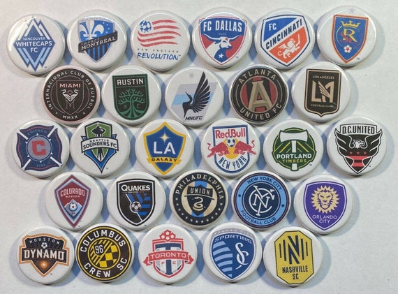 MLS Soccer Team Logos 27 1 1 4 Magnets for Standings Boards Etsy