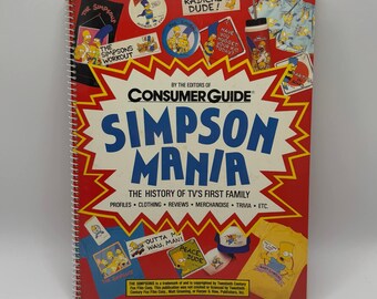 Consumer Guide Simpson Mania Book - Unused Store Stock 1990 Simpsons