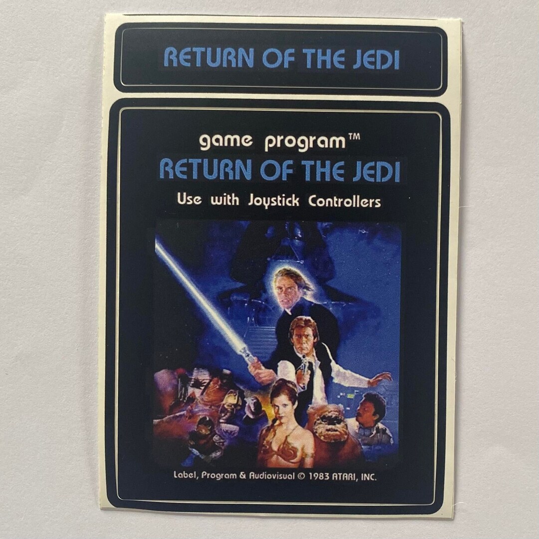 Custom Atari 2600 Star Wars: Return of the Jedi Video Game Cartridge ...