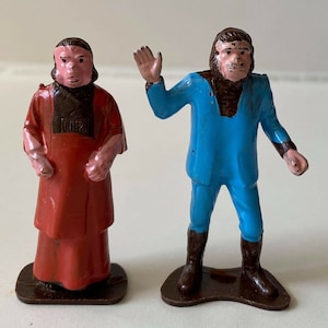 Vintage Planet of the Apes Multiple Toymakers Figures 1968 Cornelius and Zaius