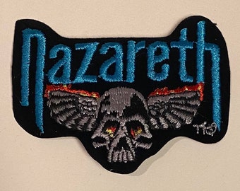 Vintage 1980s Nazareth Rock & Roll Band Patch - Unused Store Stock