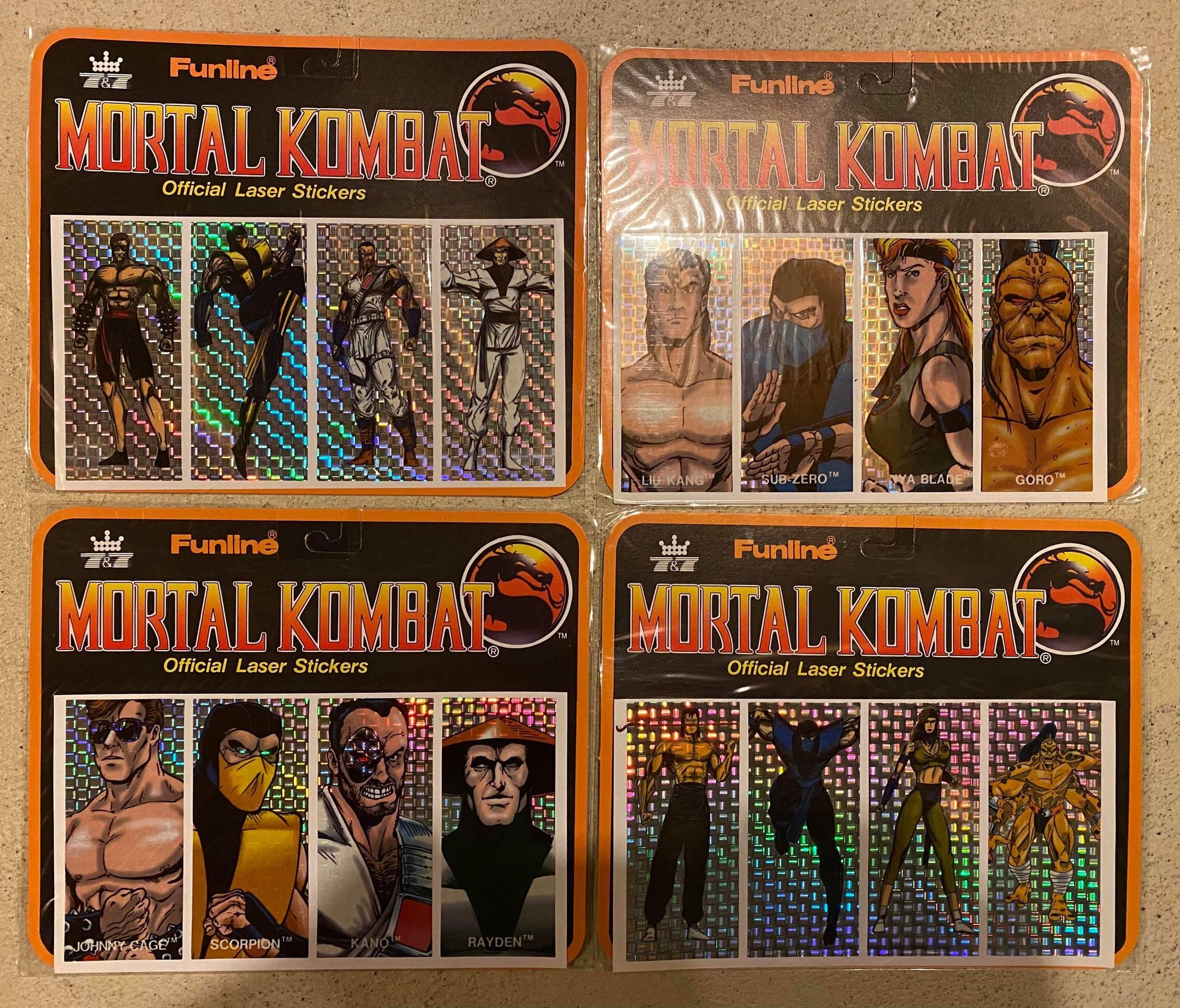 BAIO Mortal Kombat Sticker Box (100 Packs) - Sports Cards