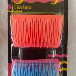 Vintage 1989 Goody Neon 12 Kant-Slip Side Combs - Unused Old Stock - Totally 80s!