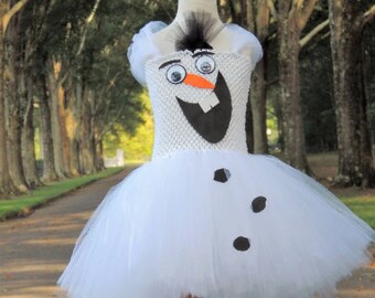 Adult Ladies Women s Frozen Olaf Snowman Inspired Tutu Etsy