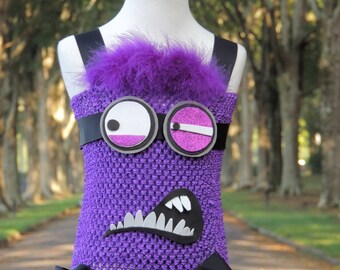 Evil Purple Minion Inspired Girls Child Costume Etsy UK