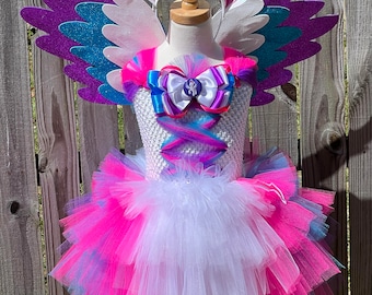 Adult / Ladies / Women's My Little Pony Zipp Storm Inspired Costume with Ear and Wing Set