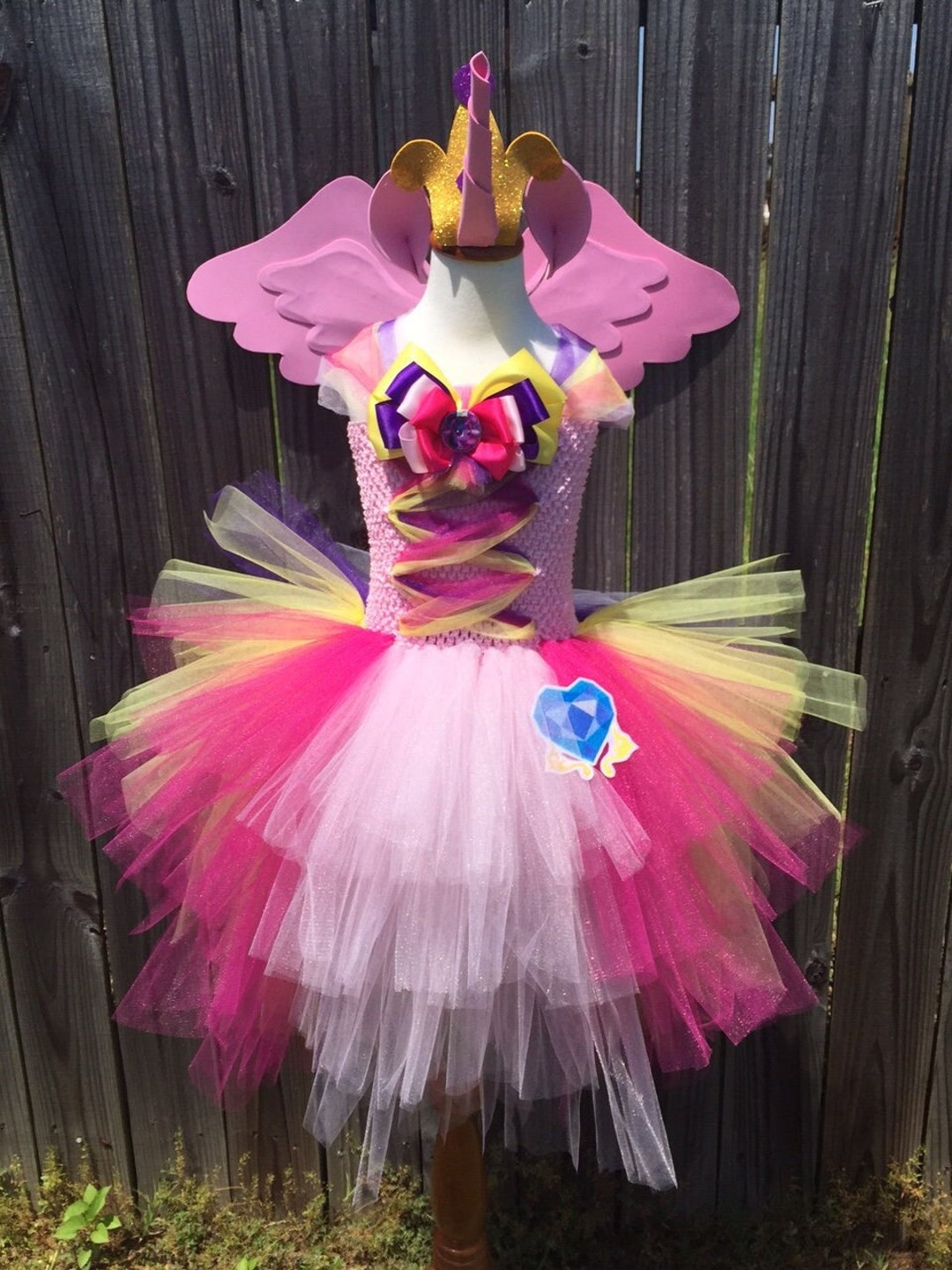 princess cadence in a dress Adult / Ladies / Women's My Little Pony Princess Cadence Inspired Costume  With Wing Set