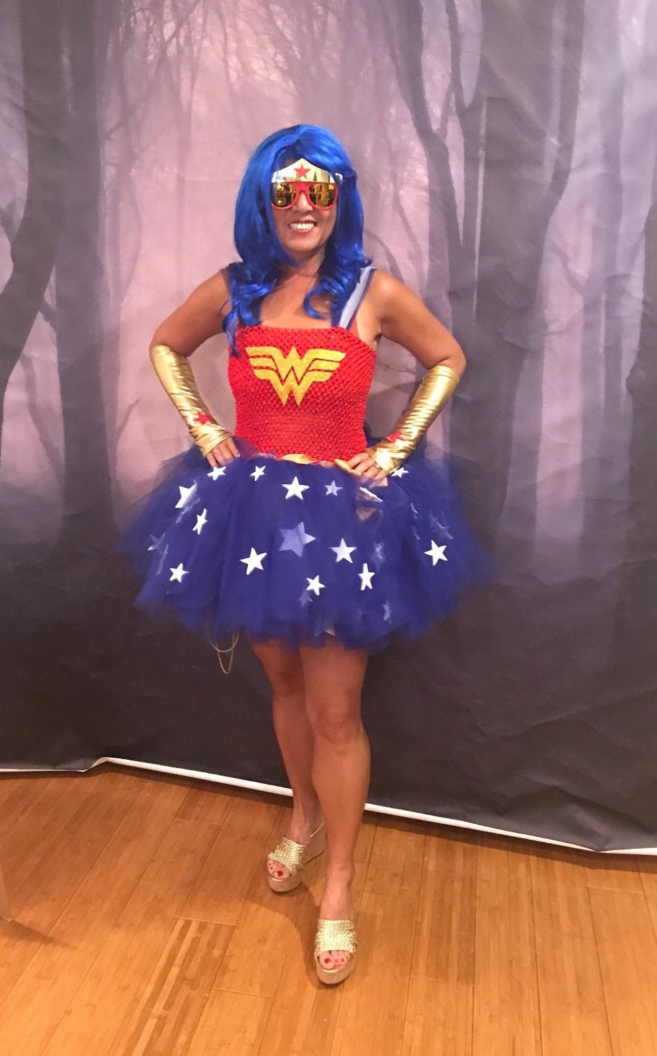 Adulto / Donna / Costume da Donna Wonder Woman con Lazo, Corona e