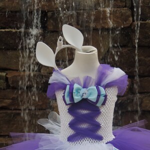 My Little Pony Rarity Inspired Girls/Child Costume with Horn & Ear set image 2