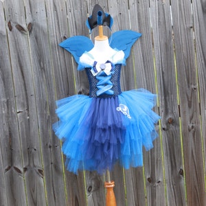 My Little Pony Princess Luna Inspired Glitter Girls/Child Costume with Wing Set, Ears, and Crown