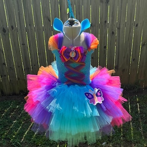 Toddler / Child/ Girls MLP Misty Brightdawn Inspired Costume w  Ear & Horn Set