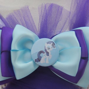 My Little Pony Rarity Inspired Girls/Child Costume with Horn & Ear set image 3