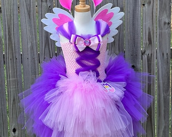Toddler / Child / Girls My Little Pony Pipp Petals Inspired Costume with Ear and Wing Set
