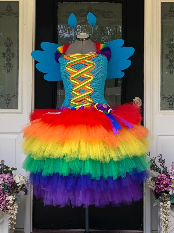 Adult / Ladies / Women's My Little Pony Rainbow Dash Inspired Costume With  Wing Set - Etsy