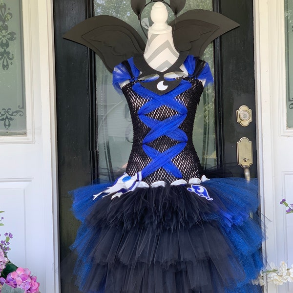 Adult / Ladies / Women's  My Little Pony Nightmare Moon Inspired Costume with Wing Set