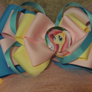 My Little Pony Fluttershy Geïnspireerde Meisjes / Kind Kostuum met Vleugels en Oren Set afbeelding 3