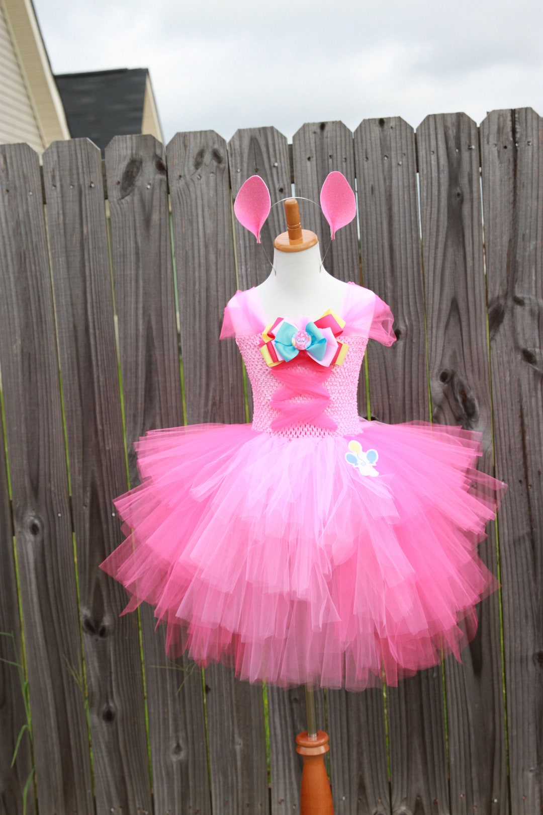 My Little Pony Pinkie Pie Inspired Girls/child Costume With Ears - Etsy