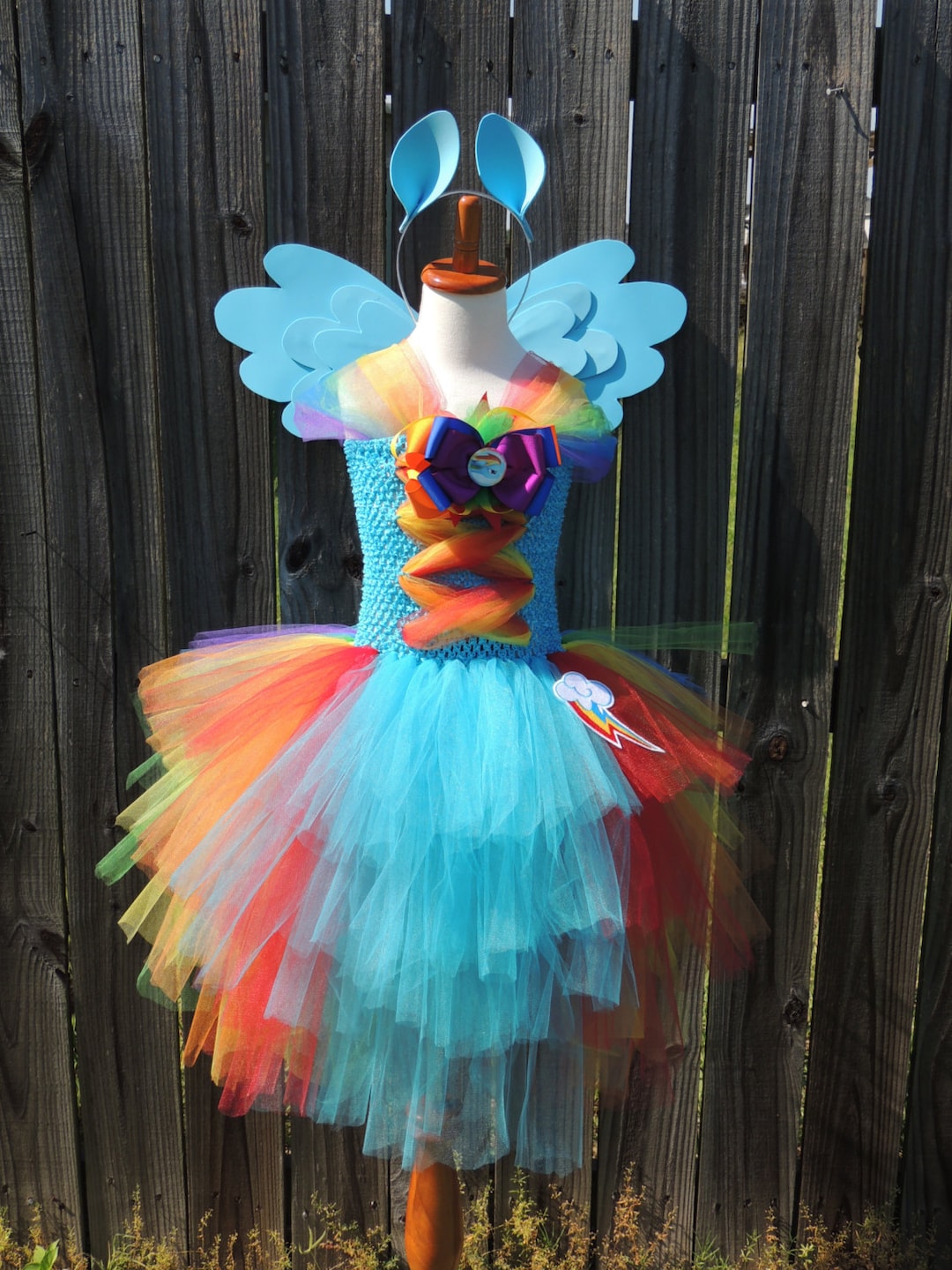 Toddler / Child / Girls My Little Pony Rainbow Dash Inspired (design 2)  Costume With Wings Set - Etsy