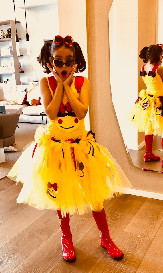 Costume da Emoji occhiolino Ufficiale per Bambina e
