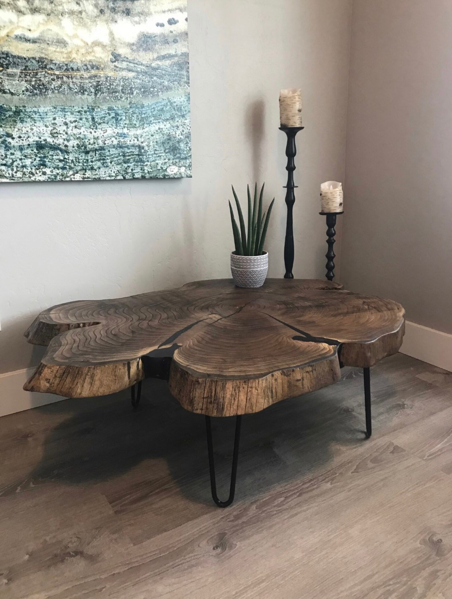 Custom Live Edge and Resin Coffee Table Quotes. Msg Me for Etsy