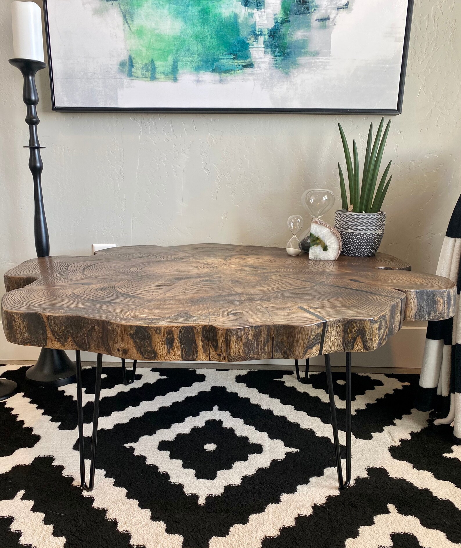 Custom Live Edge and Resin Coffee Table Quotes. Msg Me for Etsy