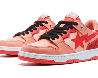 SK8 Sta Red Gradation - Basketball, Sneakers, shoes, Trainers, Fitness, Men sneakers, Women's sneakers