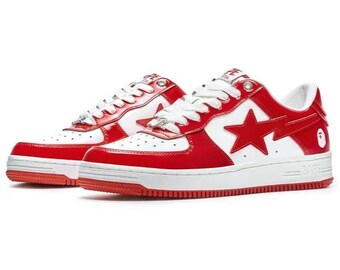 Sta Patent Leather White Red (2023) - Basketball, Sneakers, shoes, Trainers, Fitness, Men sneakers, Women's sneakers