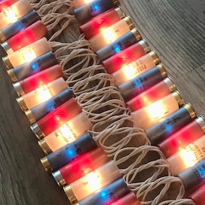 20, 50, 100 count 12 ga. shell lights on LED bulbs