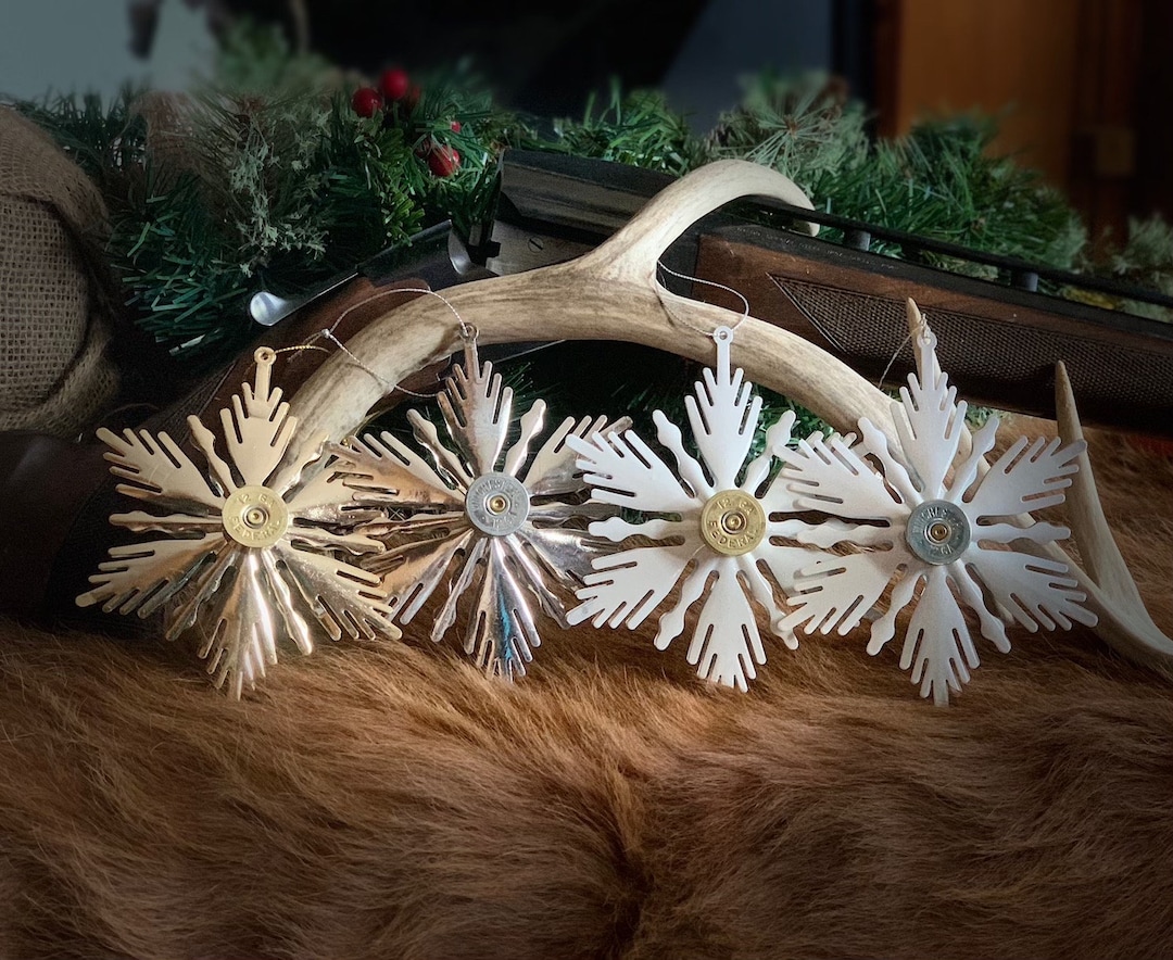 Rustic Snowflake Shotgun Shell Ornament - Etsy