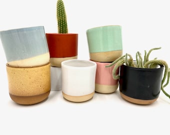Hand Dipped Ceramic Plant Pot/Planter, 4 sizes