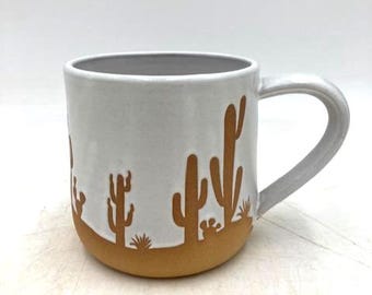 Cactus Landscape Ceramic Mug