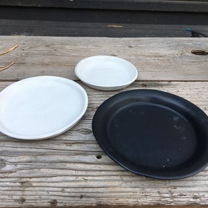 Ceramic Watering Drip Trays/Saucers for House Plant Pots/Planters, 3 sizes