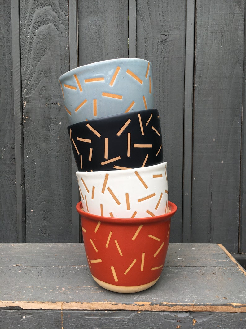 Confetti Plant Pot/Planter 4 SIZES Etsy